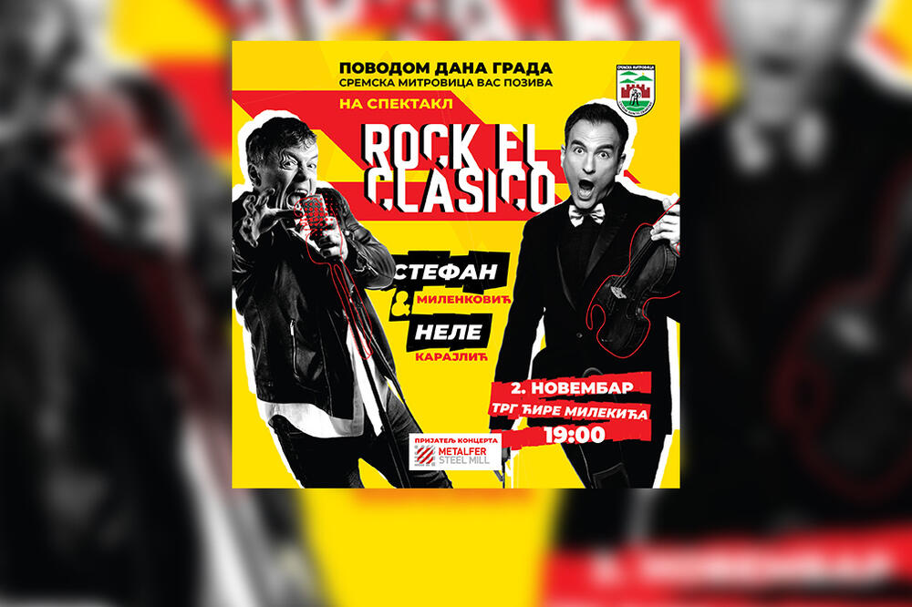 ROCK EL CLASICO NA TRGU U SREMSKOJ MITROVICI: Spoj Stefana Milenkovića i Neleta je PRAVI SPEKTAKL!