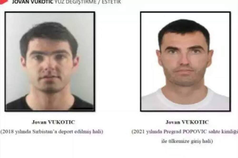 VUKOTIĆ OPERISAO LICE, PA UŠAO U DRŽAVU SA LAŽNIM PASOŠEM KOJI JE NABAVIO NA KOSOVU: Nove tvrdnje turske policije