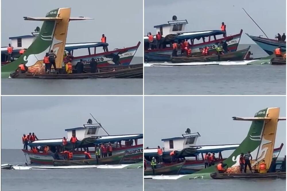 NAJMANJE 19 POGINULIH: Srušio se AVION u jezero Viktorija, u toku spasavanje (VIDEO)