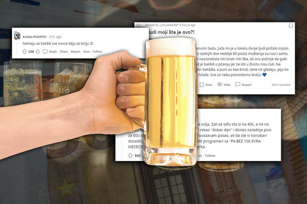 NAPILI SE KAO SMUKOVI, KONOBAR DOŽIVEO SLOM! Rusi došli u novosadsku pivnicu, napravili račun od 50.000, a onda...