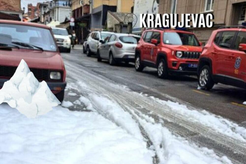 ZABELEO SE KRAGUJEVAC, A ONDA SU KRENULI KOMENTARI: Fotka "PRVOG SNEGA" napravila pravu pometnju na mrežama! (FOTO)