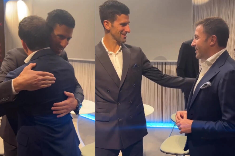 NOVAK SE IZGRLIO SA LEGENDOM FUDBALA: Onda je stigao i Nadal...(FOTO)