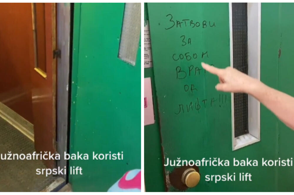 JUŽNOAFRIČKA BAKA SE PREPALA U SRPSKOM LIFTU: Dok se unuka smeje zbog njene reakcije, žena se ZABEZEKNULA! VIDEO