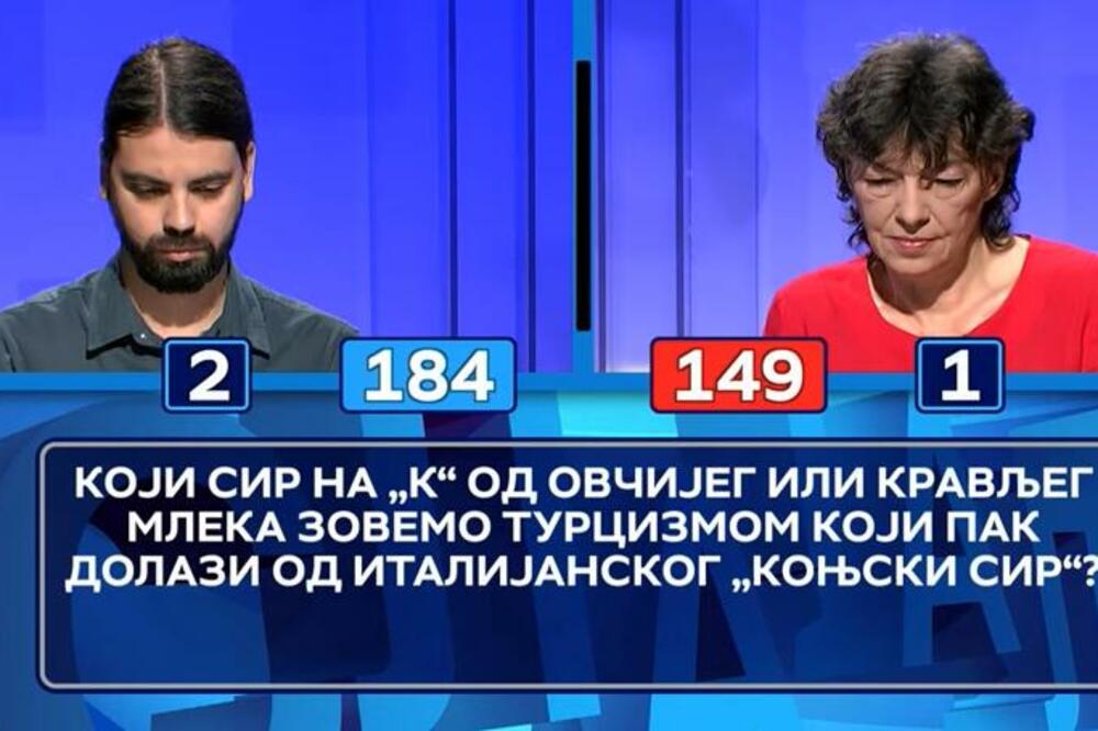 KOJI SIR NA "K" OD OVČIJEG ILI KRAVLJEG MLEKA ZOVEMO... Cela Srbija se SMEJE takmičarki Slagalice zbog ODGOVORA!