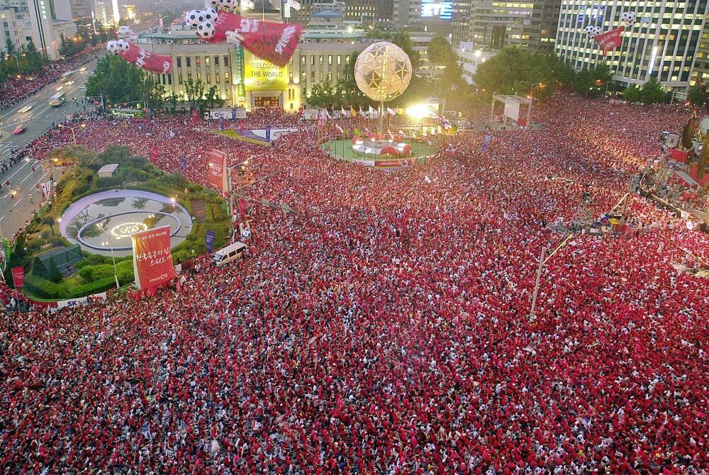 Prema podacima šest miliona ljudi slavilo je prolaz Južne Koreje protiv Italije u Seulu