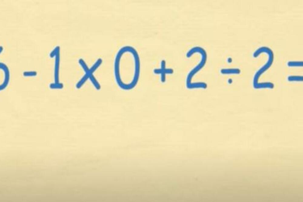 MNOGIMA JE ZADAO GLAVOBOLJU, A UČI SE U OSNOVNOJ ŠKOLI: Znate li tačno rešenje ovog zadatka? (FOTO)