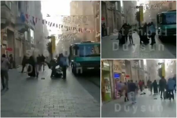 EKSPLOZIJA U ISTANBULU, U PEŠAČKOJ ZONI ODJEKNULA DETONACIJA: Građani krenuli panično da beže, IMA MRTVIH! (VIDEO)
