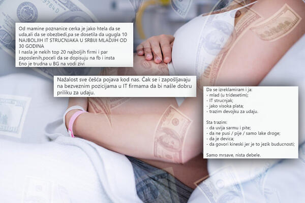 "ENO JE TRUDNA ŽIVI U BEOGRADU NA VODI"! Srpkinje pikiraju muškarce OVIH zanimanja, tek da čujete kako in NAMAME!