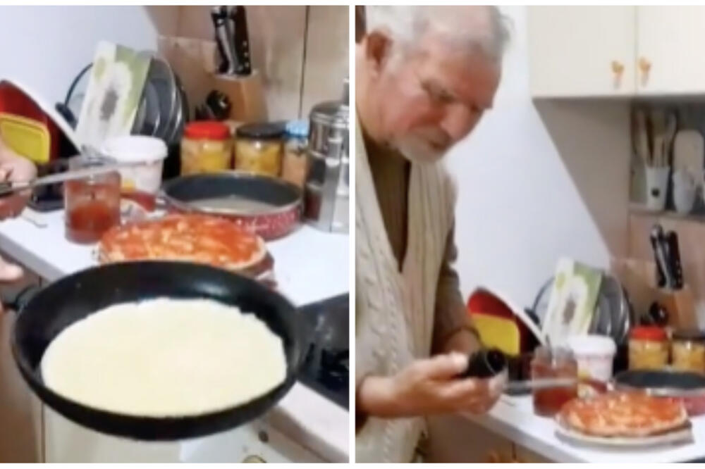 "MAJSTOR SVOG ZANATA": Deda želeo da ispadne VEŠT U KUHINJI, a onda je doživeo NEVEROVATAN PEH, HIT! (VIDEO)