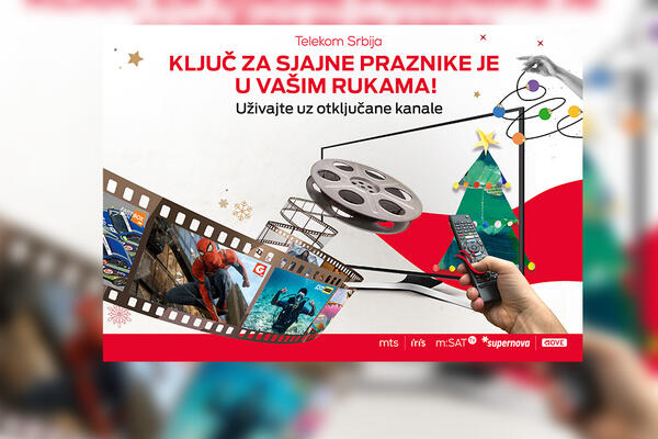 Otključali smo za vas kanale koje volite da gledate Prednovogodišnji poklon za mts, Supernova i m:SAT tv korisnike