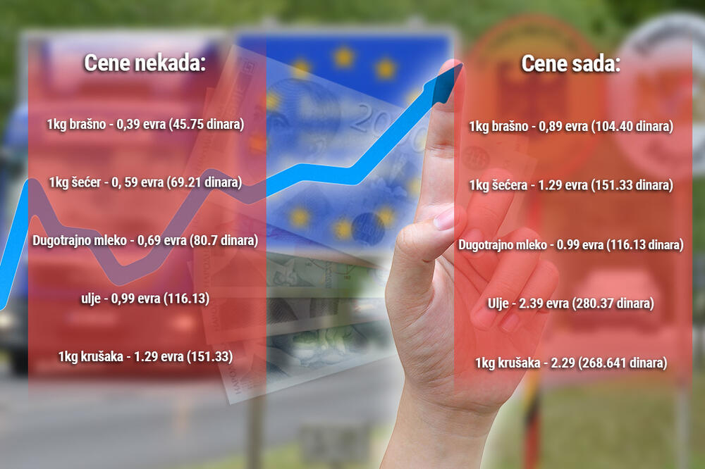 "SRPSKI RADNIK VIŠE NE MOŽE DA UŠTEDI, CENE U NEMAČKOJ OTIŠLE U NEBESA, DERAČINA": Ovako izgleda rast CENA!
