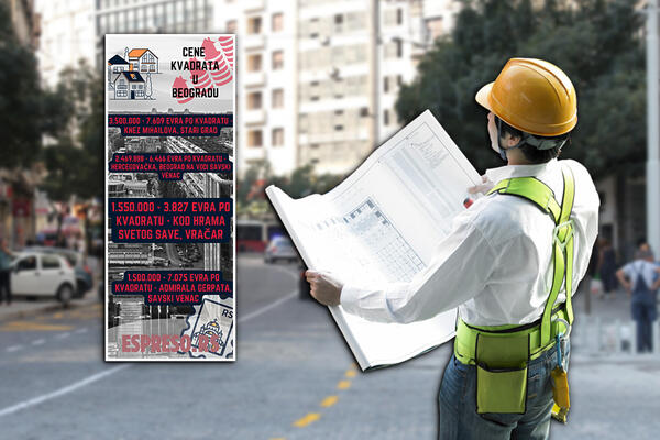 PREKO 9.000 EVRA ZA JEDAN KVADRAT: Na ovim lokacijama u Beogradu se nalaze NAJSKUPLJI STANOVI! (INFOGRAFIKA)