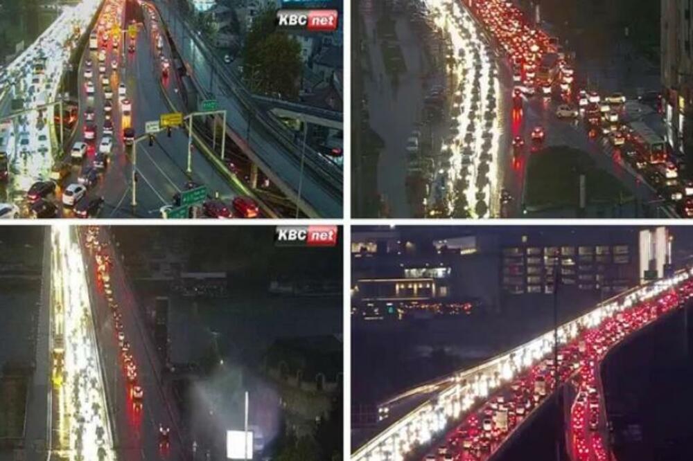 KOLAPS U BEOGRADU: Haotično stanje na MOSTOVIMA, a evo gde je NAJKRITIČNIJE (FOTO)