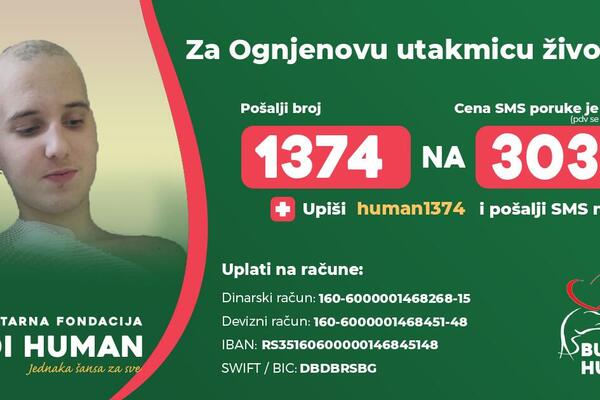 OGNJEN (15) BOLUJE OD AKUTNE LEUKEMIJE: Pomozimo mu da dobije UTAKMICU ŽIVOTA!