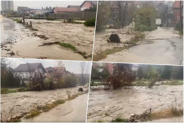 NAKON OBILNIH PADAVINA IZLILA SE REKA! Potop u Novom Pazaru, meštani u PANICI POKUŠAVAJU DA ZAŠTITE KUĆE! (VIDEO)