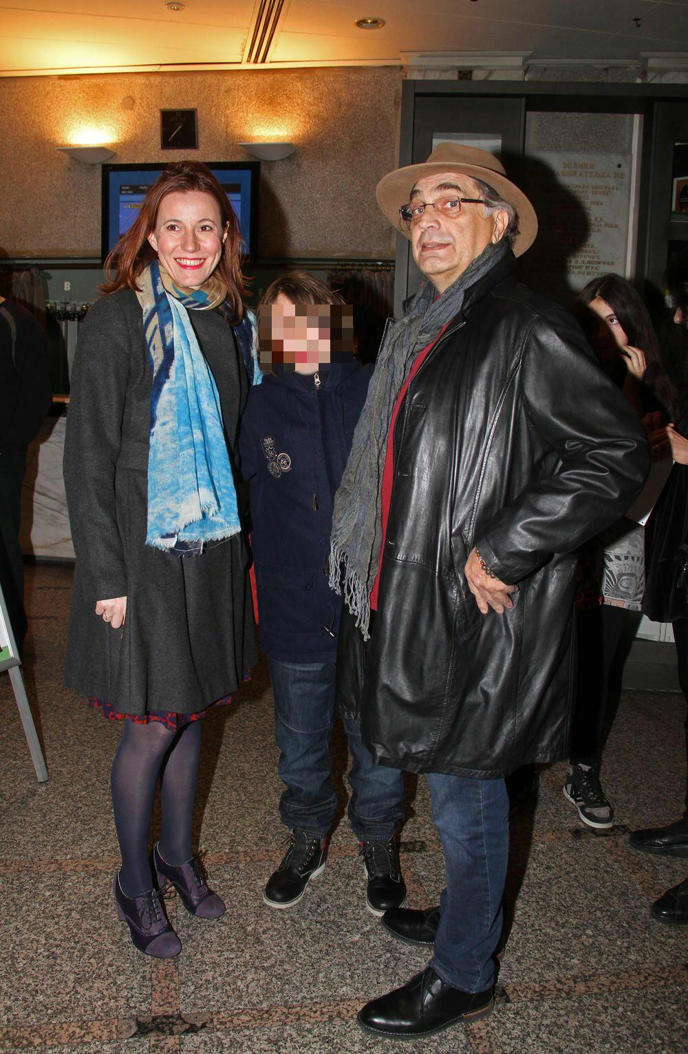 Voja Brajović sa suprugom i sinom