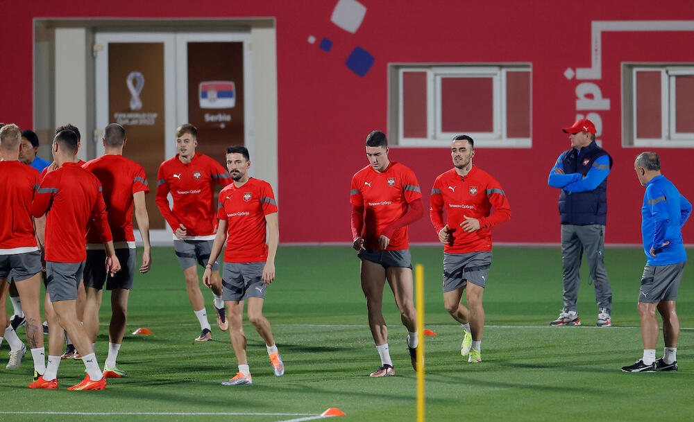 Filip Kostić na treningu reprezentacije Srbije