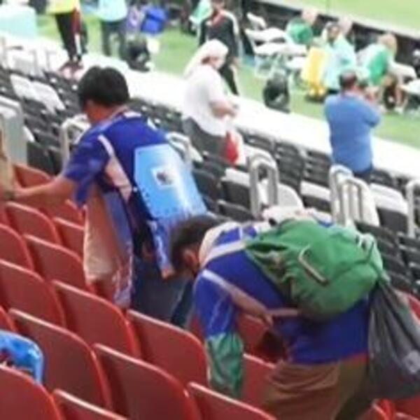 GOSPODA! Navijači Japana očistili čitav stadion posle meča Katara i Ekvadora (VIDEO)