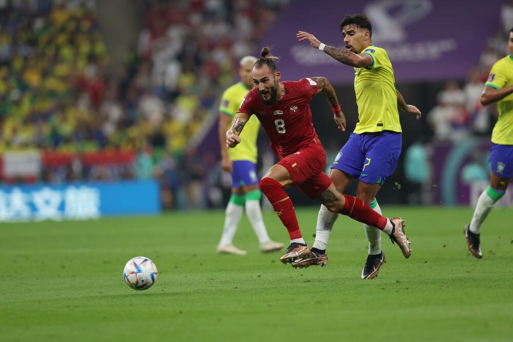 Nemanja Gudelj na utakmici Brazila i Srbije