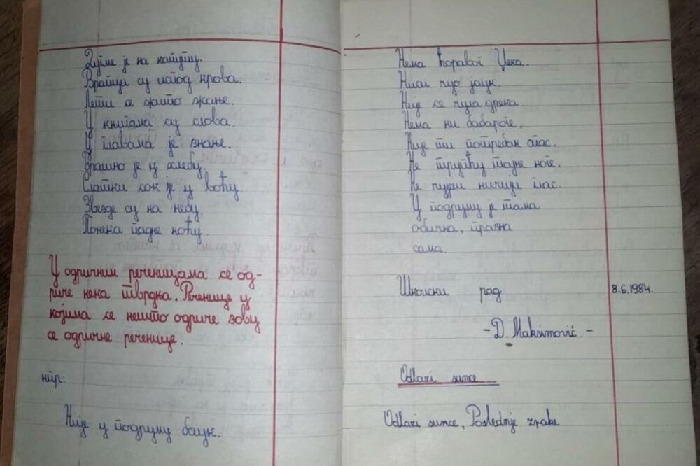 JEDAN NAŠ MINISTAR PODELIO FOTOGRAFIJE NA TVITERU: Pogledajte kakav je đak bio! (FOTO)