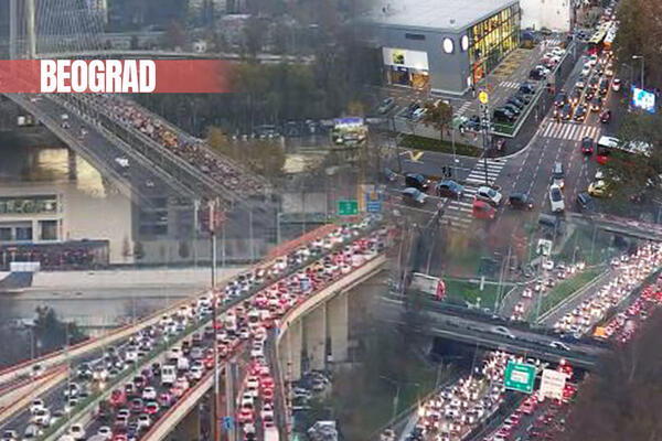 GUŽVANJAC NA SVE STRANE: "Crni petak" napravio dodatni KOLAPS u Beogradu, evo gde je NAJKRITIČNIJE! (FOTO)