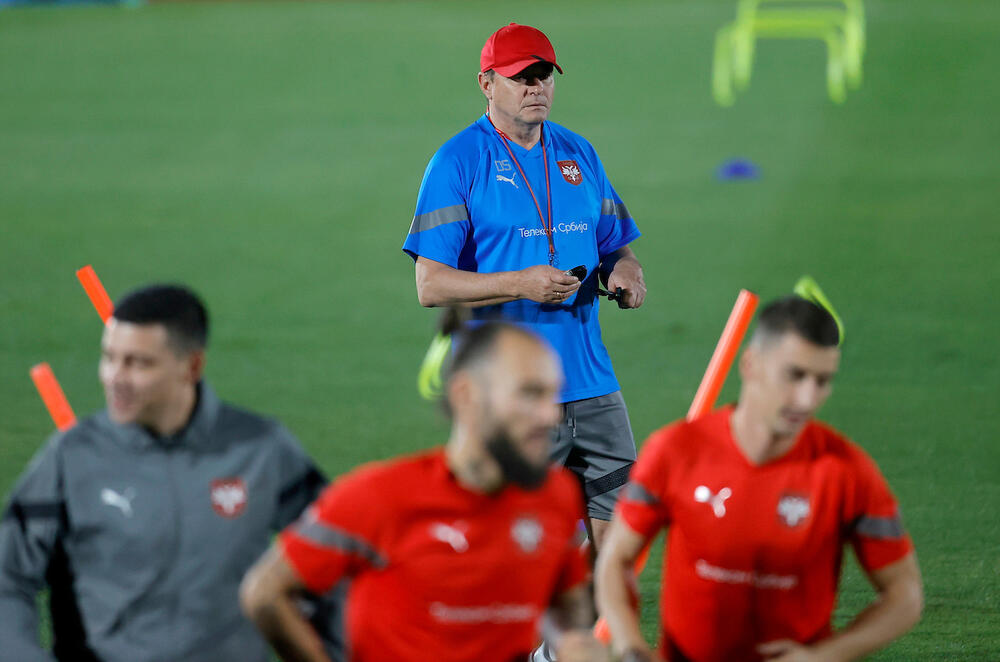 Dragan Stojković Piksi na treningu posle Brazila