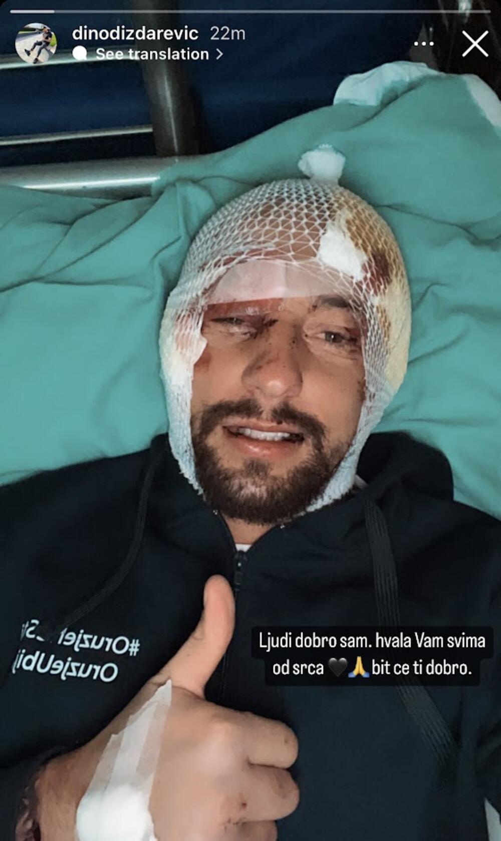 Dino Dizdarević otkrio kako se oseća nakon saobraćajne nesreće