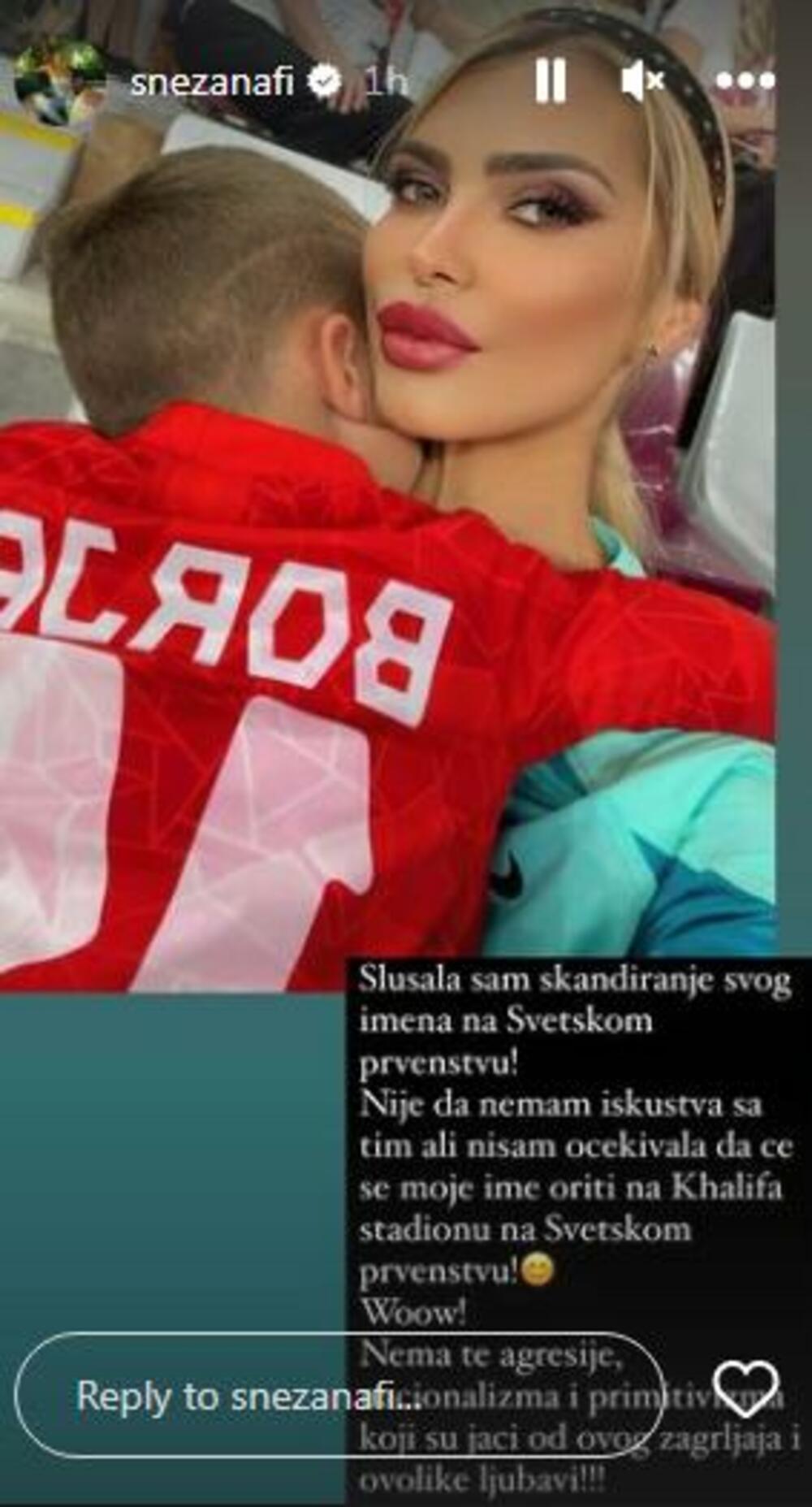 Sneža Borjan sa sinom