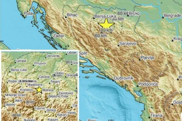 SNAŽAN ZEMLJOTRES POGODIO BOSNU: Tlo se treslo od jutros! (FOTO)