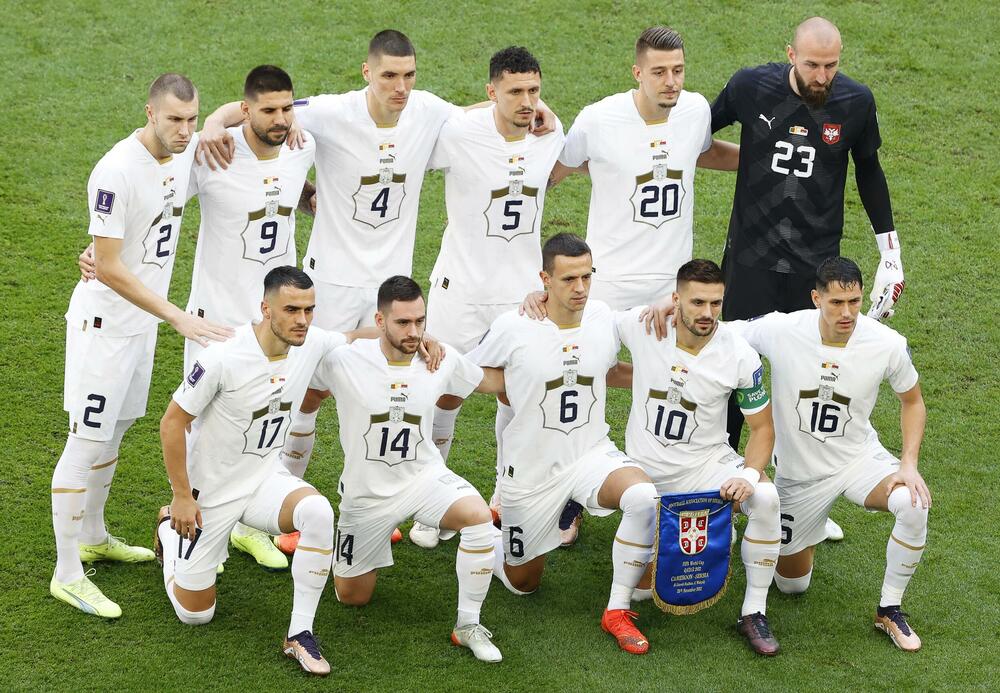 Fudbaleri Srbije pred utakmicu sa Kamerunom na Mundijalu