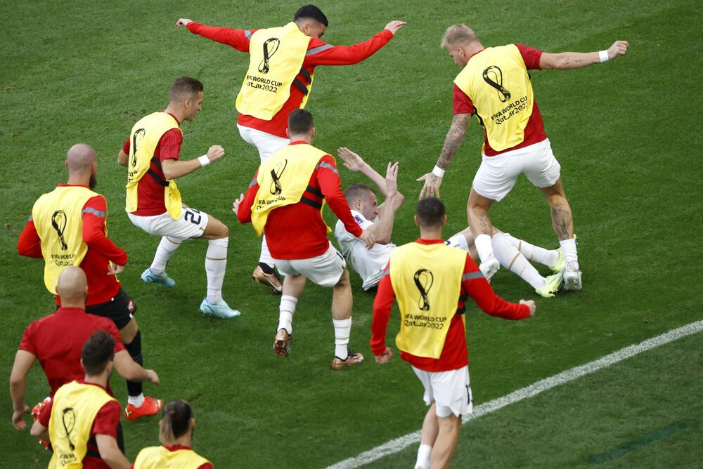 Slavlje fudbalera Srbije