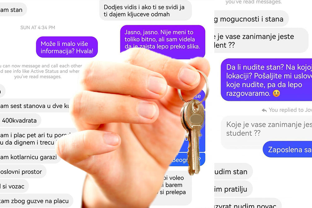 "OSTANEŠ MALO DA SE DRUŽIMO": Devojka u POTRAZI za STANOM u BG naišla na NEMORALNE PONUDE perverznih "STANODAVACA"!
