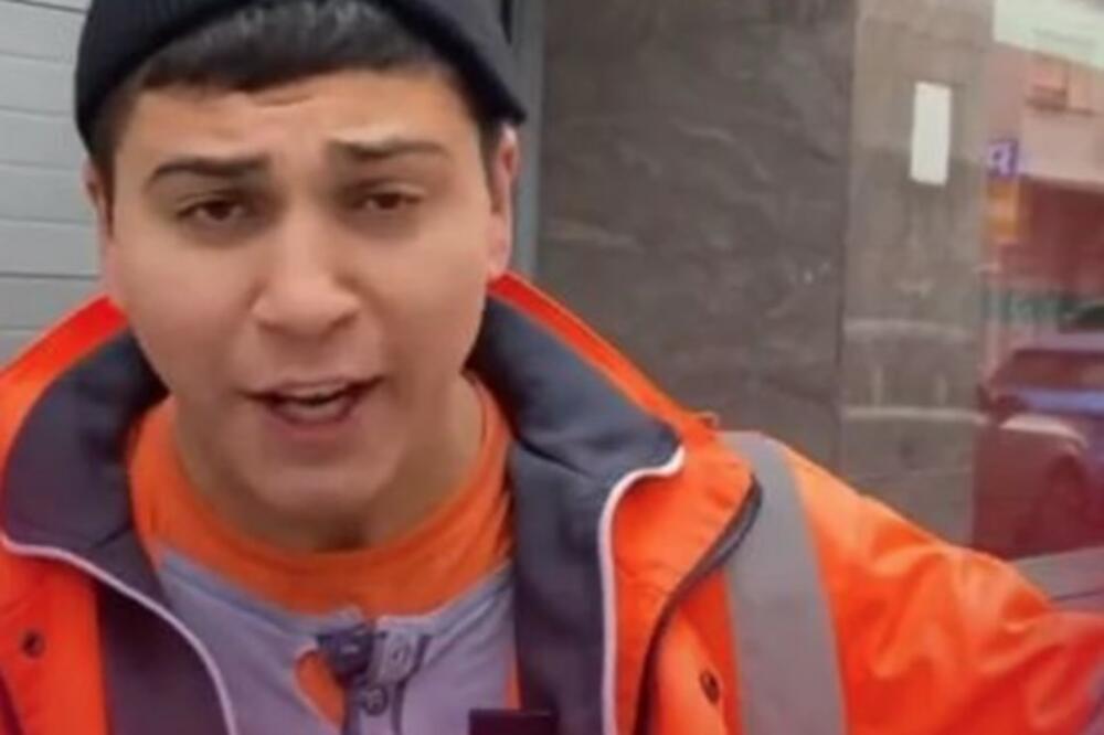 RADNIK "GRADSKE ČISTOĆE" ISPUSTIO METLU I PUSTIO GLAS: "Ej Orlovi naši..." ORILO se Lominom ulicom! (VIDEO)