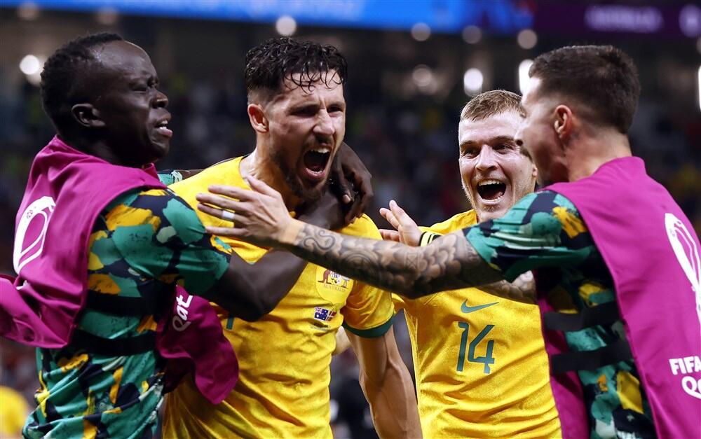 Slavlje fudbalera Australije posle gola za osminu finala