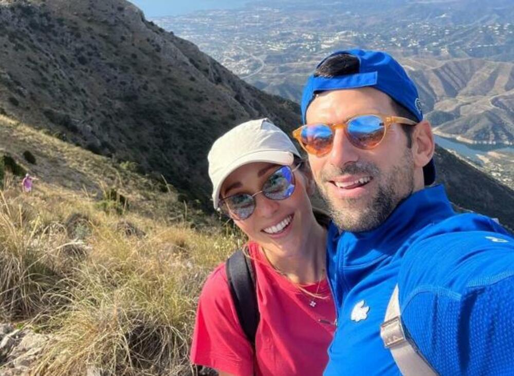 Jelena i Novak Đoković na planinarenju