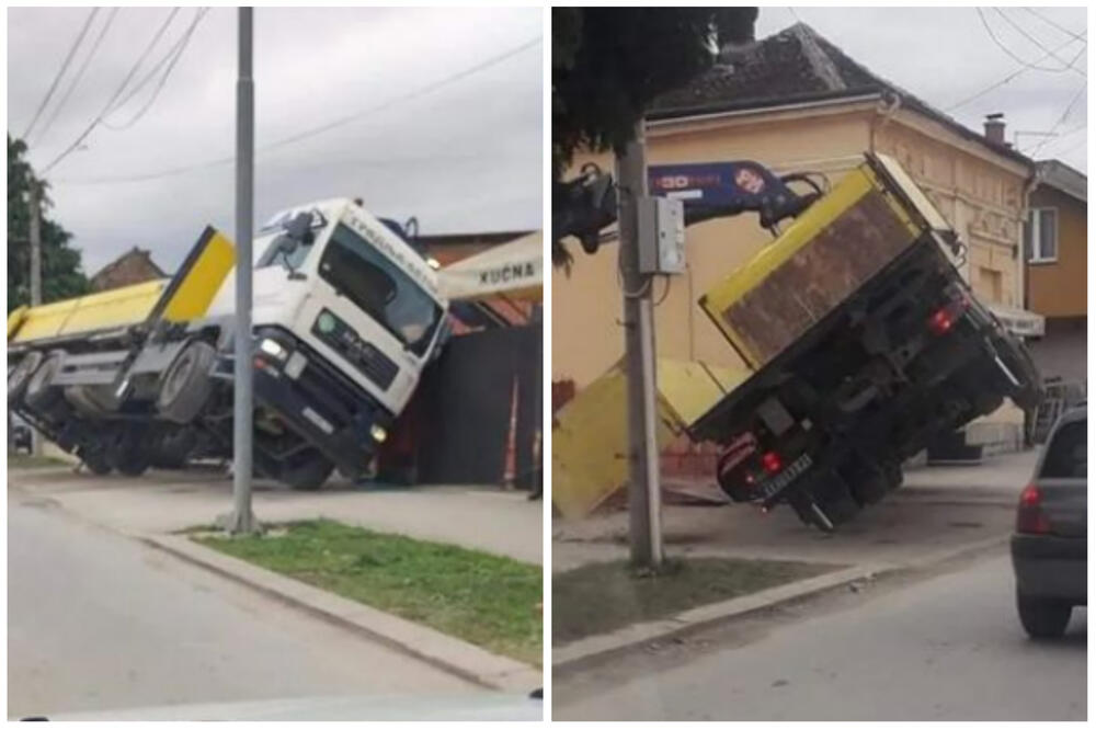 KAMION LEBDI NA SRPSKIM PUTEVIMA: Svi gledaju u ČUDU ovaj PRIZOR iz Valjeva! (FOTO)