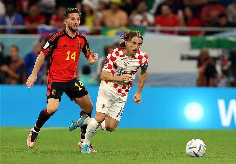 Luka Modrić na utakmici Hrvatske i Belgije