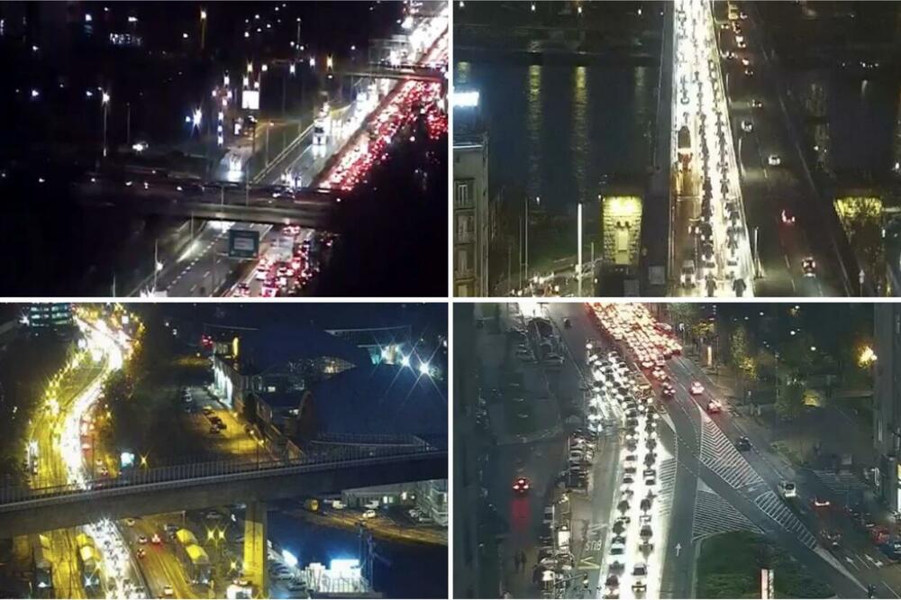 POČELO JE! ZAKRČENI SVI MOSTOVI U BEOGRADU: Evo gde su trenutno najveće gužve, AUTOMOBILI MILE BUKVALNO! (FOTO)