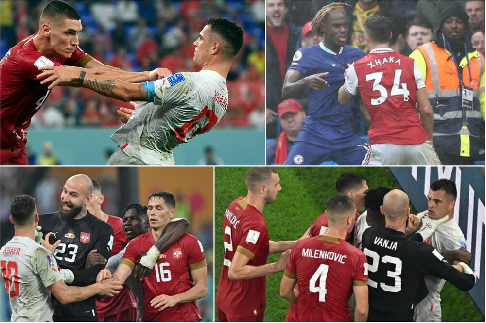 NIJE TI OVO ČALOBA: Džaka udario na Blekija, pa ODLETEO 2 metra! ZALEDIO se kad ga je Vanja ščepao... (FOTO/VIDEO)