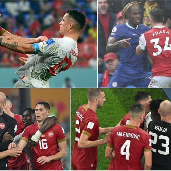 NIJE TI OVO ČALOBA: Džaka udario na Blekija, pa ODLETEO 2 metra! ZALEDIO se kad ga je Vanja ščepao... (FOTO/VIDEO)