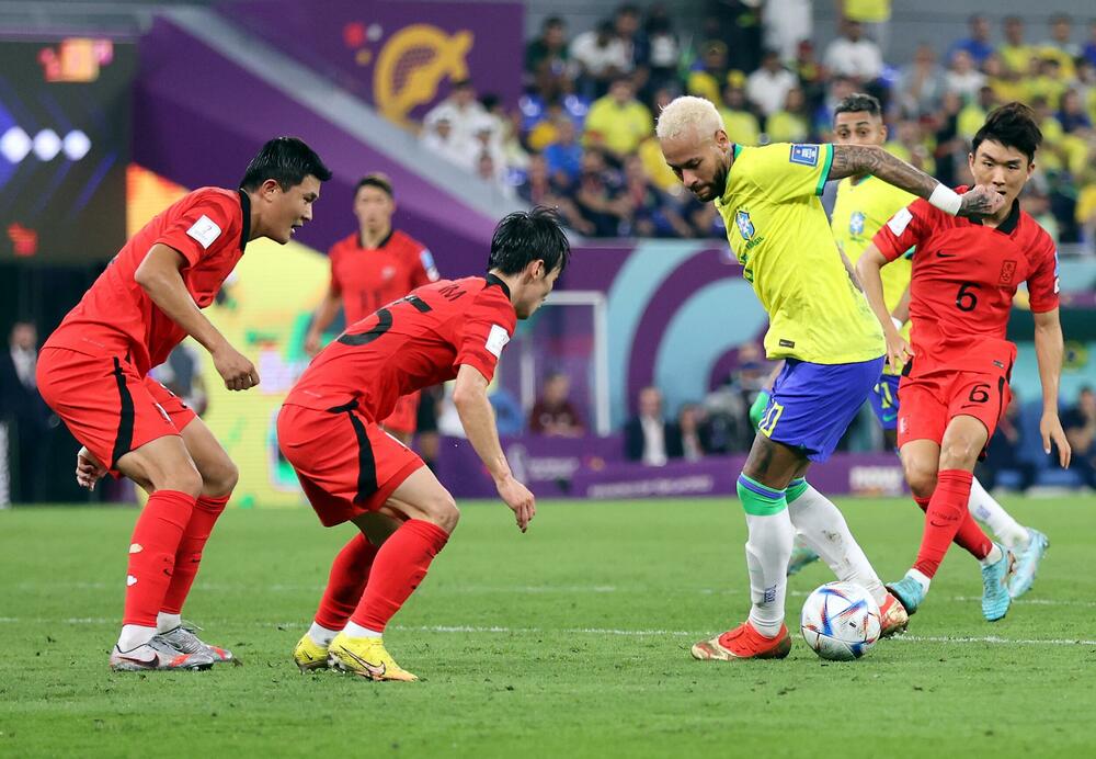 Nejmar, Fudbalska reprezentacija Brazila, Fudbalska reprezentacija Južne Koreje