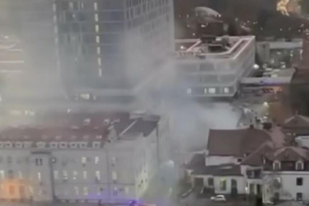 POŽAR U KRUGU UNIVERZITETSKOG KLINIČKOG CENTRA SRBIJE: Vatrogasci ugasili BUKTINJU, gorelo je SMEĆE? (FOTO)