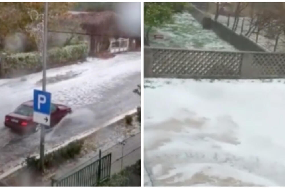 JAKO NEVREME OKOVALO SPLIT: Reke tekle ulicama, saobraćaj usporen na mnogim putevima (VIDEO)