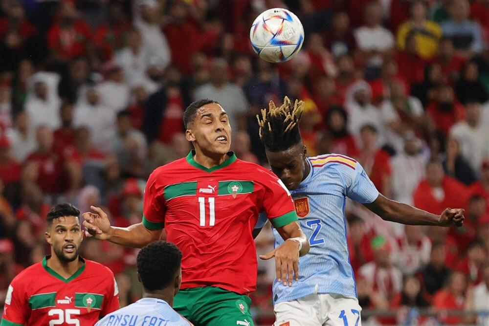 Detalj sa utakmice Maroka i Španije