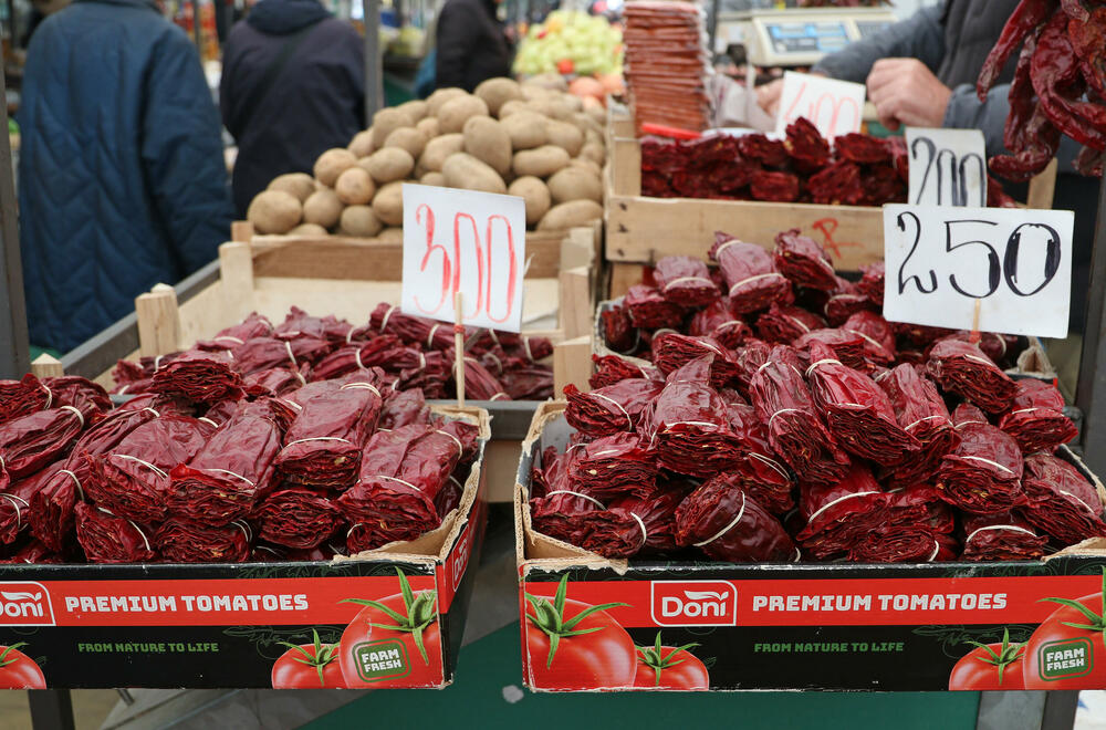 pijaca, Zeleni venac, Hrana, paprika