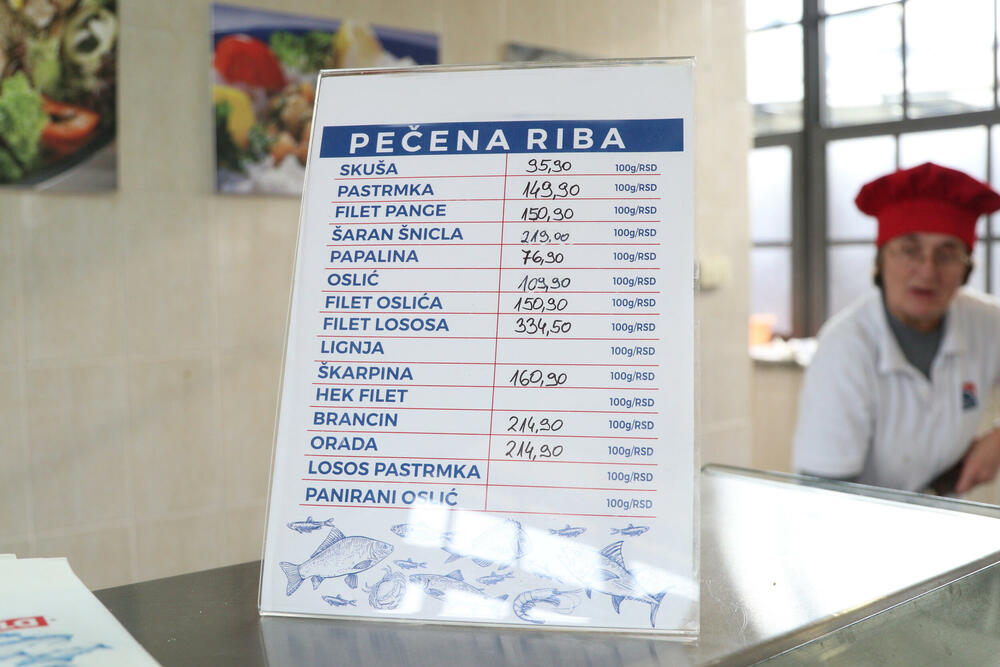 Cenovnik pečene ribe