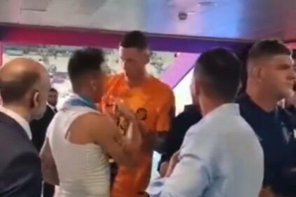 ČARKE I NAKON MEČA: Pojavio se snimak iz tunela, Holanđanin hteo da se bije sa Mesijem?! (VIDEO)