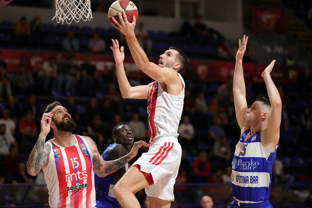 KK Crvena zvezda, KK Mornar Bar, ABA liga