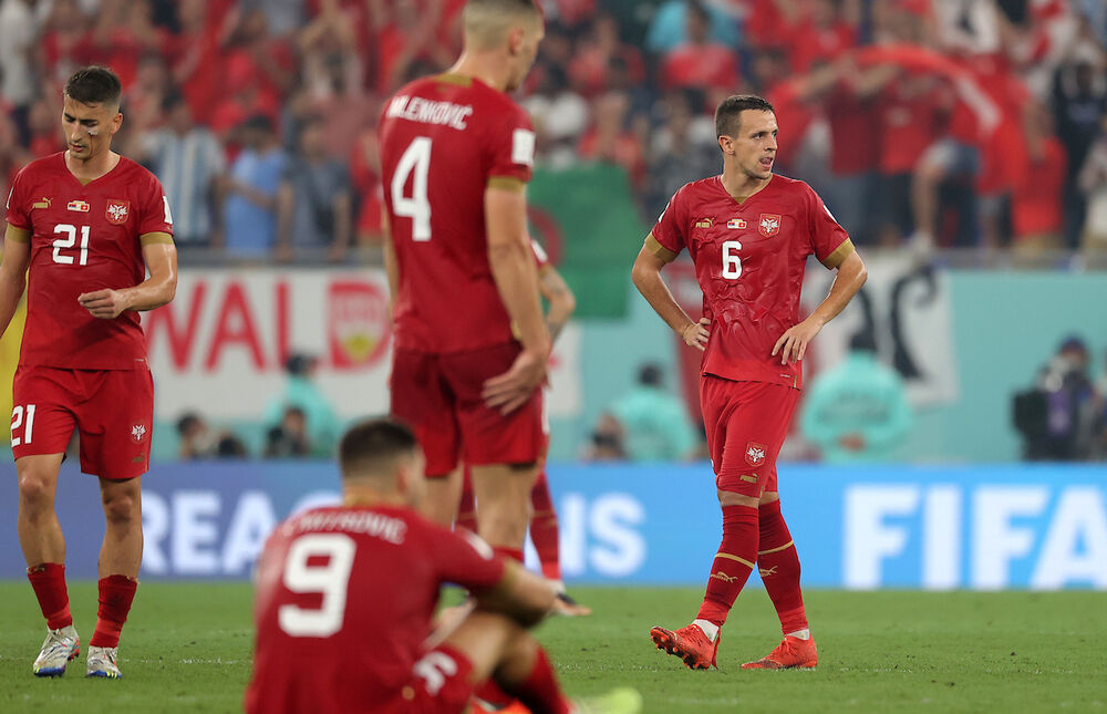 Razočarani fudbaleri Srbije na Svetskom prvenstvu u Kataru