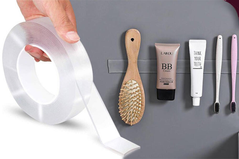 MOĆNA TRAKA KOJA LEPI SA OBE STRANE: Sa njom nema lupanja eksera i bušenja nameštaja i zidova!